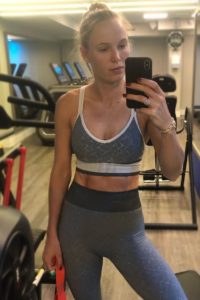 Caroline Wozniacki Gym Selfie