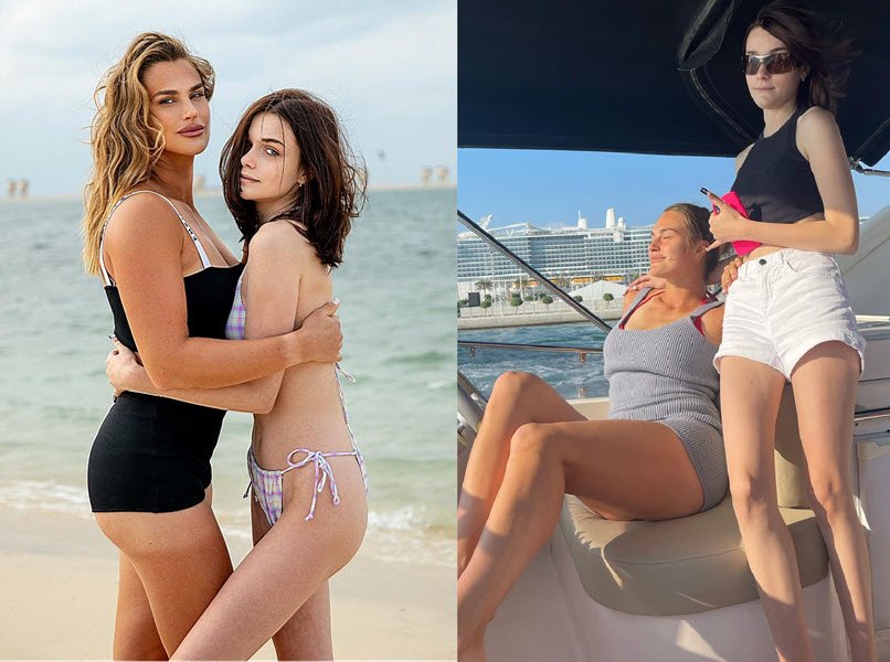 Aryna Sabalenka Hot In A Bikini With Her Sister On The Beach