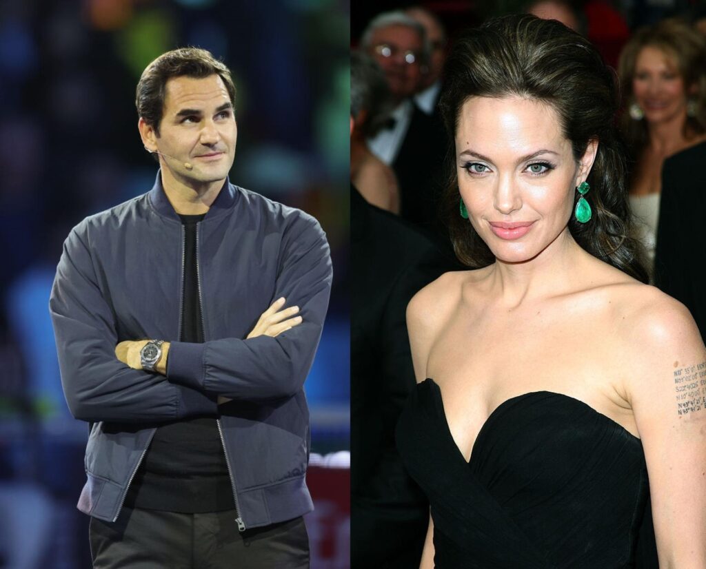 When Roger Federer Met Angelina Jolie On A Plane