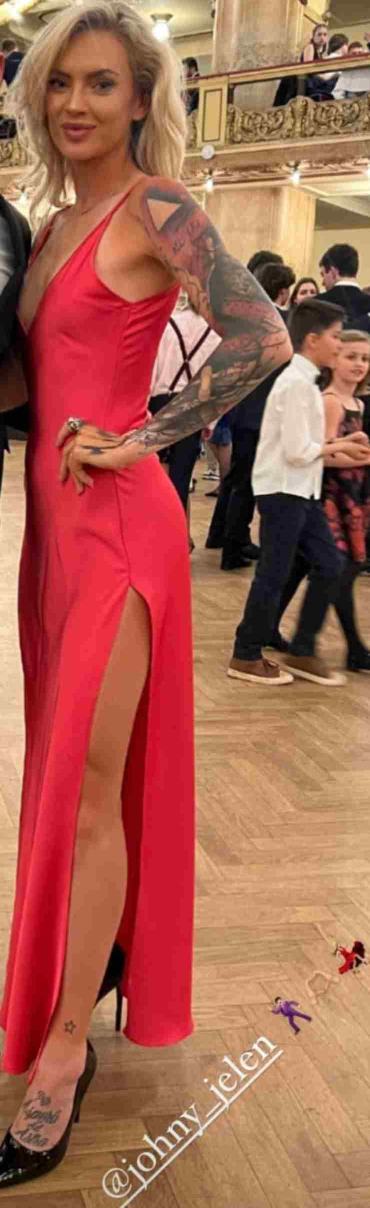 Tereza Martincova The Gala Dress Is Red Like Passion