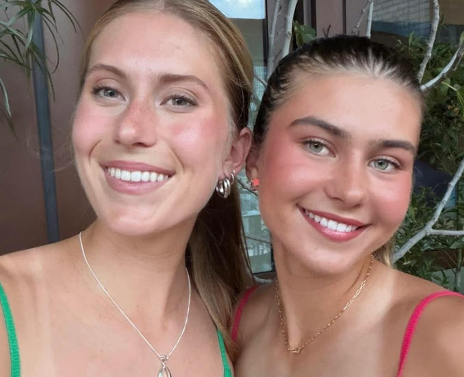 Iva Jovic Celebrates Great Australian Open Run With A Series Of Lovely Pictures On Instagram In Melbourne Also With Her Older Sister Mia