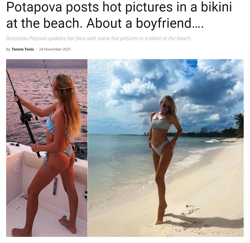Anastasia Potapova Celebrates 22Nd Birthday With Stunning Beach Photos 6 Potapova Posts Hot Pictures In A Bikini At The Beach. About A Boyfriend….