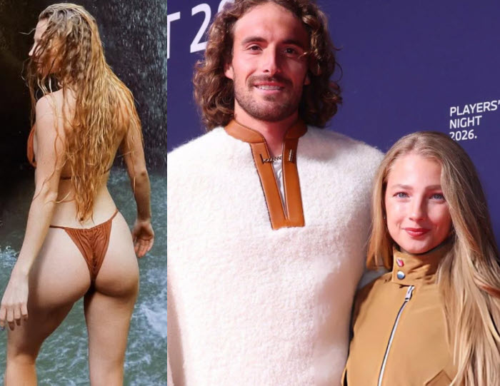 Stefanos Tsitsipas And Kristen Thoms Shine At Bmw Open Players' Night 3 Stefanos Tsitsipas And Girlfriend Kristen Thoms