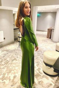 Johanna Konta Green Dress