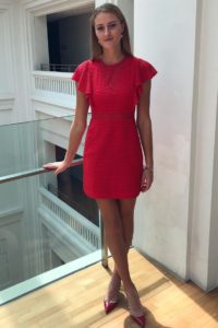 Kristina Mladenovic Hot Red Dress