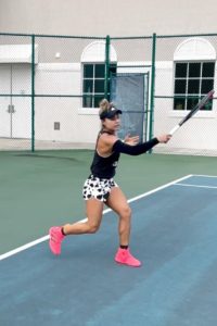 Renata Zarazua Tennis Practise