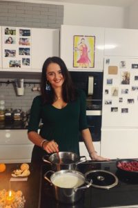 Viktoria Kuzmova cooking